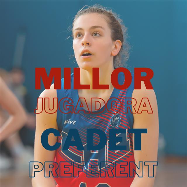 Irene Asensio,  Millor jugadora Campionat de Catalunya Cadet...