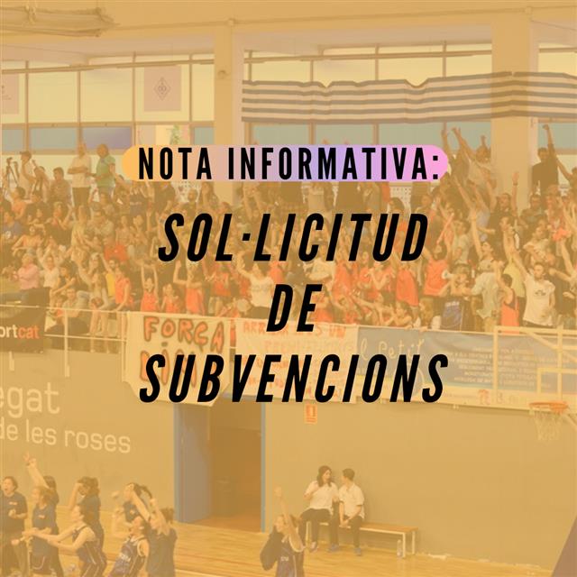 Sol·licitud de Subvencions